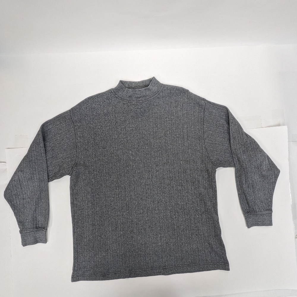 Jason Evans Gray Ribbed Turtleneck sweater XL  [155]